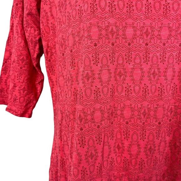 Toad & Co Womens Organic Cotton Stretch Knit Print Pockets Top Shirt sz S - Picture 8 of 16